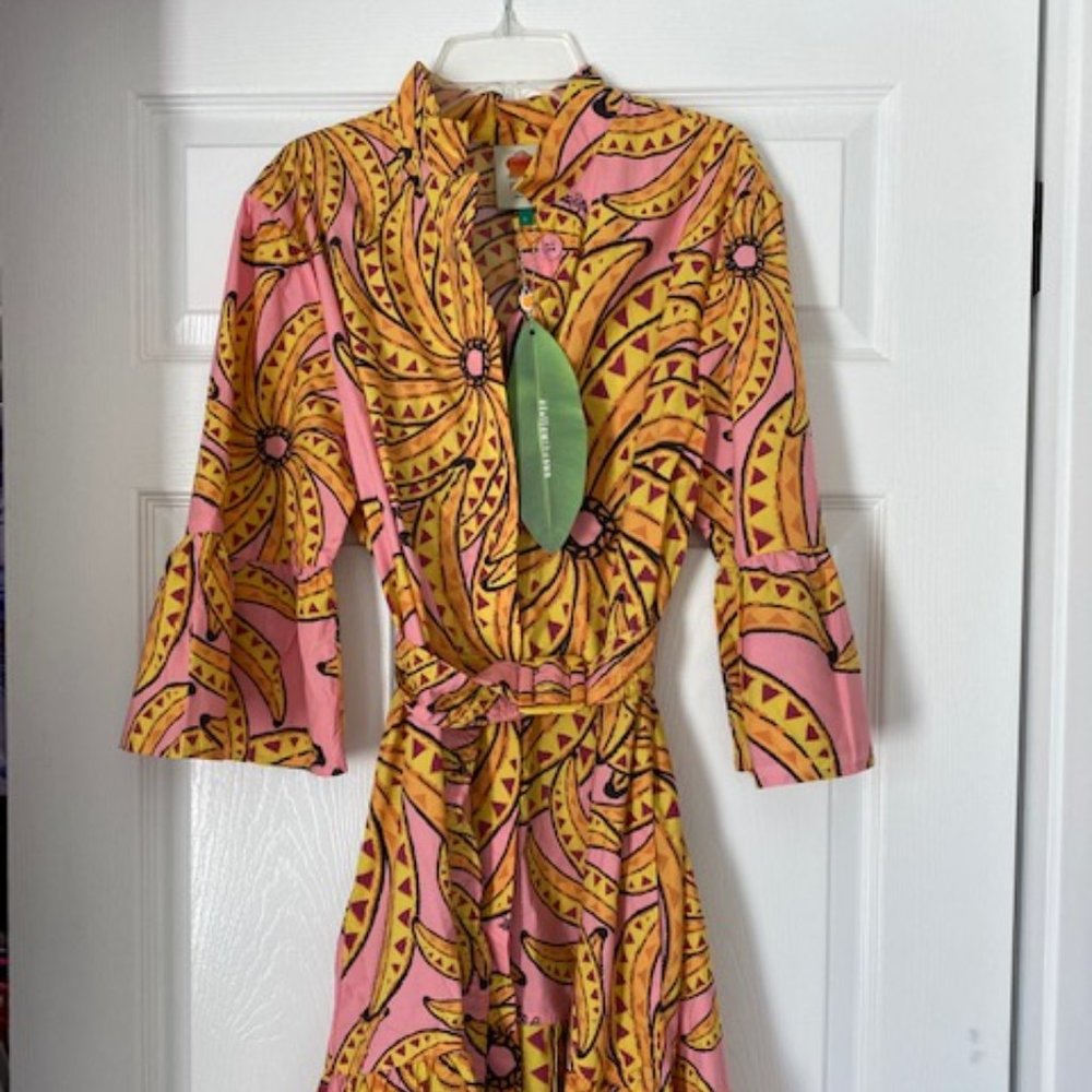 Farm Rio banana floral dress